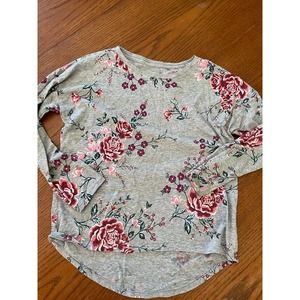 Old Navy Floral Long Sleeve Shirt- Kids M